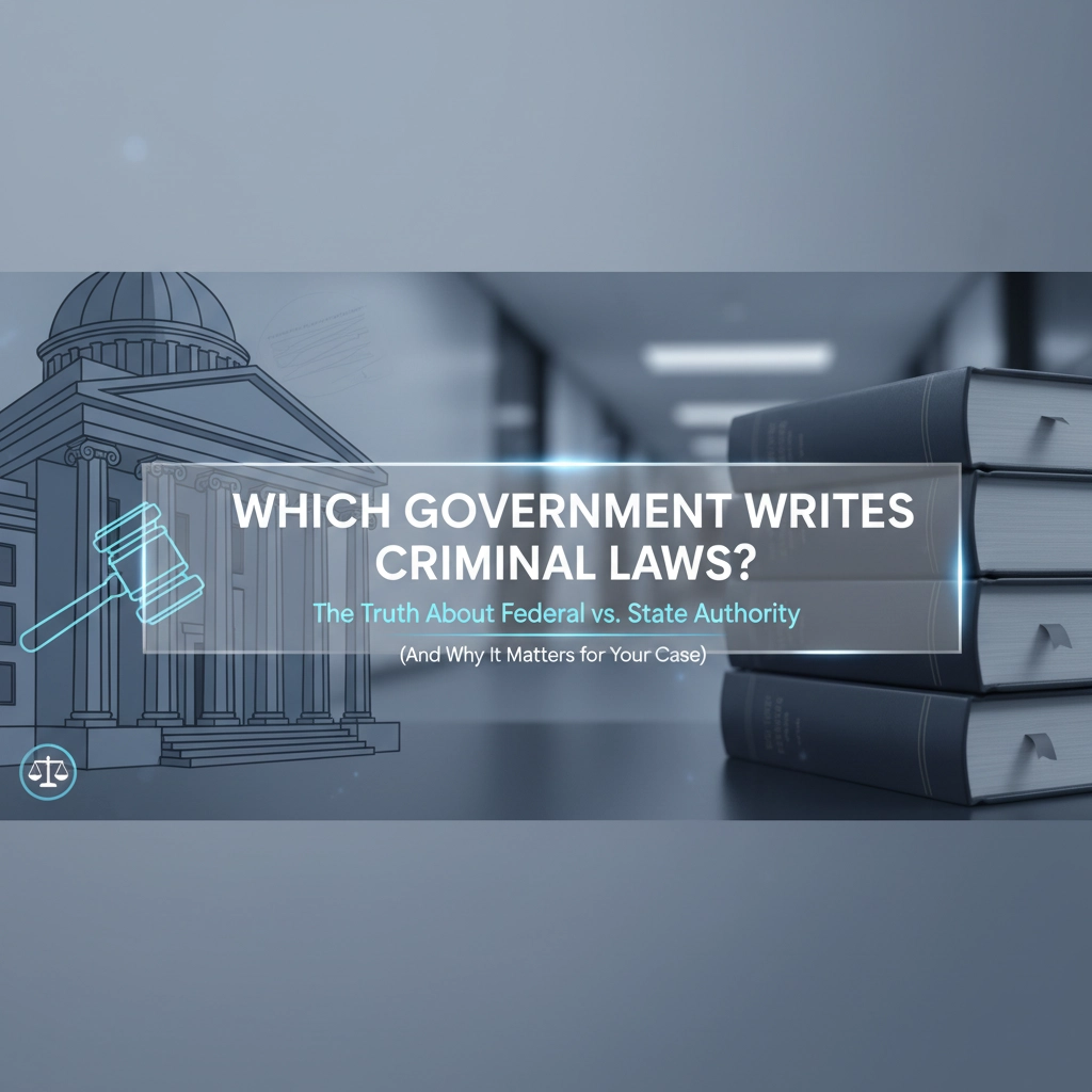 Which Government Writes Criminal Laws? The Truth About Federal vs. State Authority (And Why It Matters for Your Case)