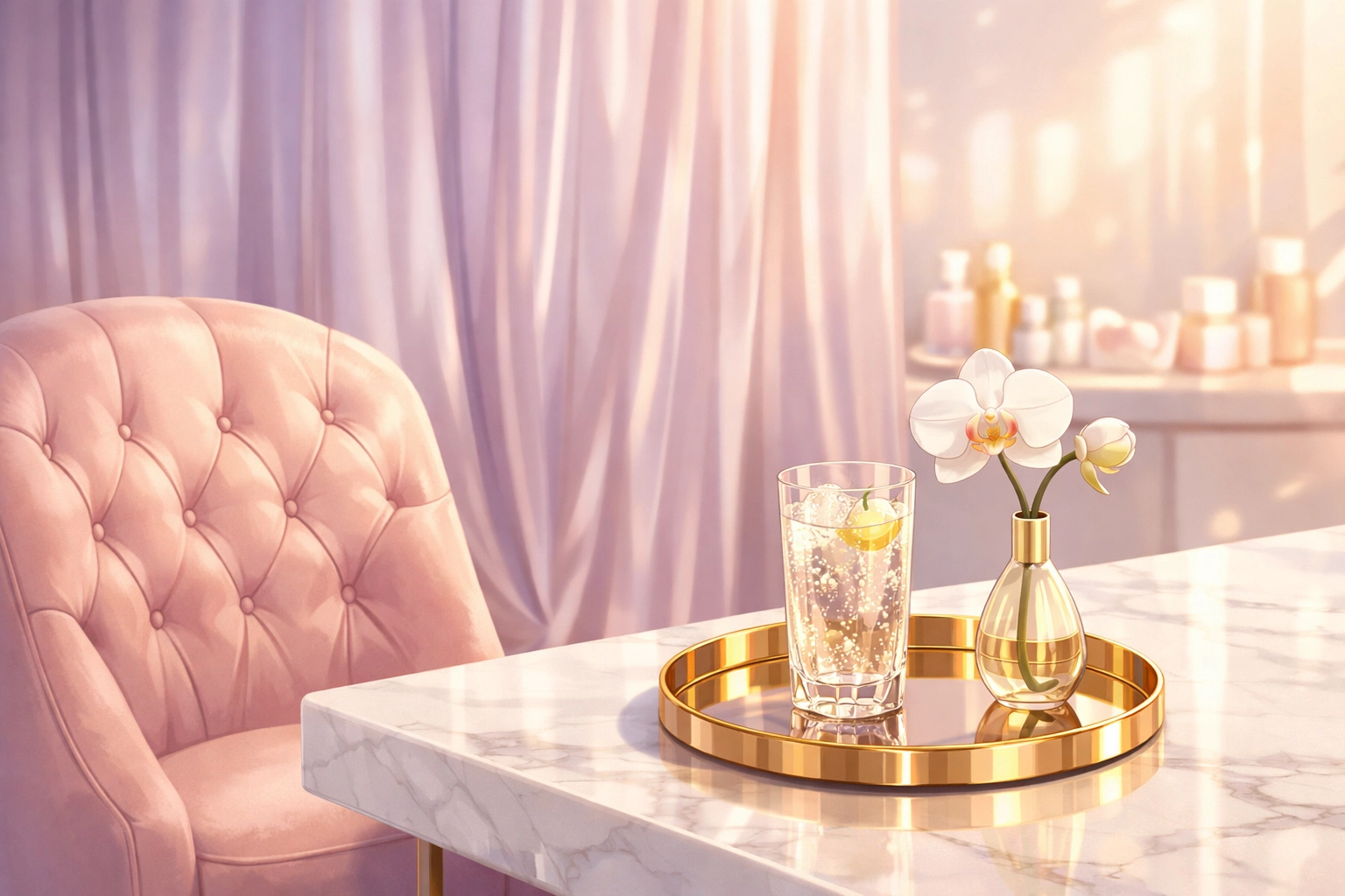 Elegant and luxurious beauty concierge studio sanctuary serving Richboro and Bucks County clients.