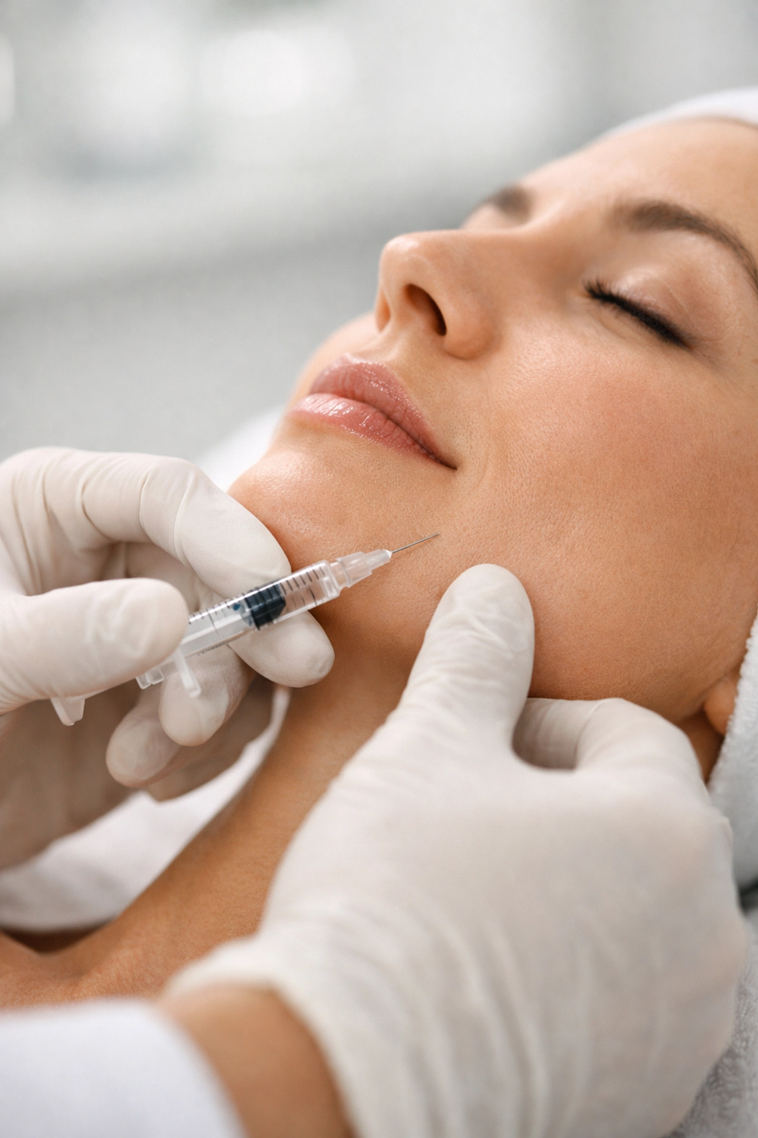 Professional Botox for TMJ injection procedure for chronic jaw pain relief.