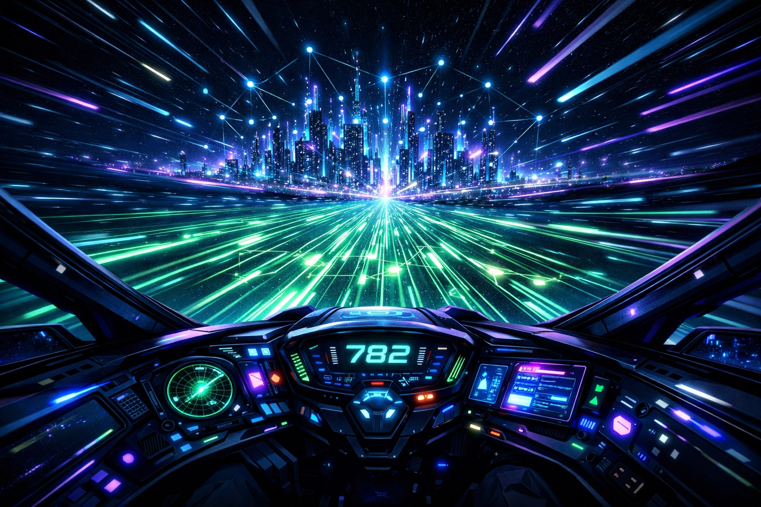 A high-speed digital highway representing a strategic roadmap for AI automation and growth.