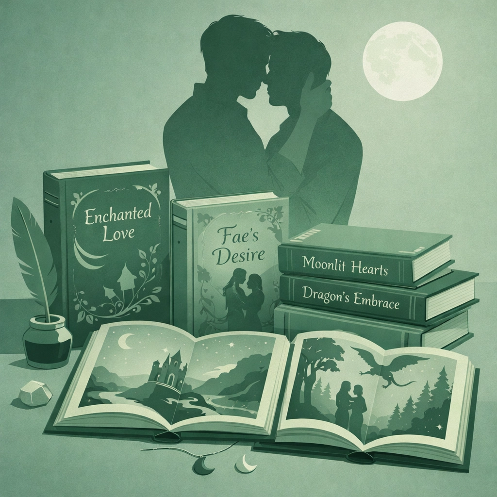 MM fantasy romance book collection featuring witcher love stories