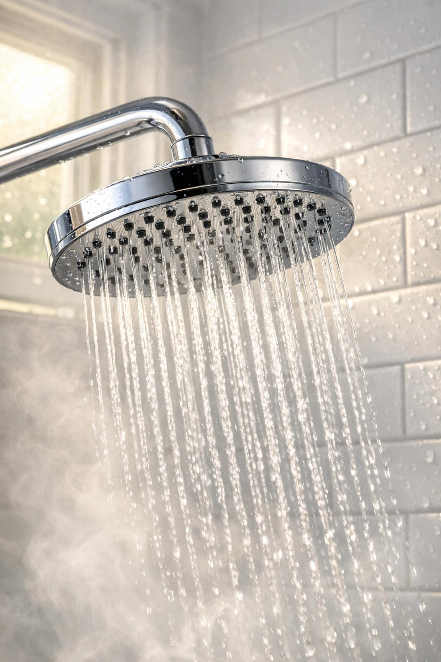 Modern shower with strong water pressure in Puerto Vallarta vacation rental bathroom