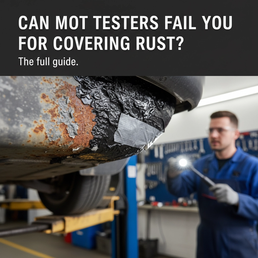 Can MOT testers fail you for covering rust?