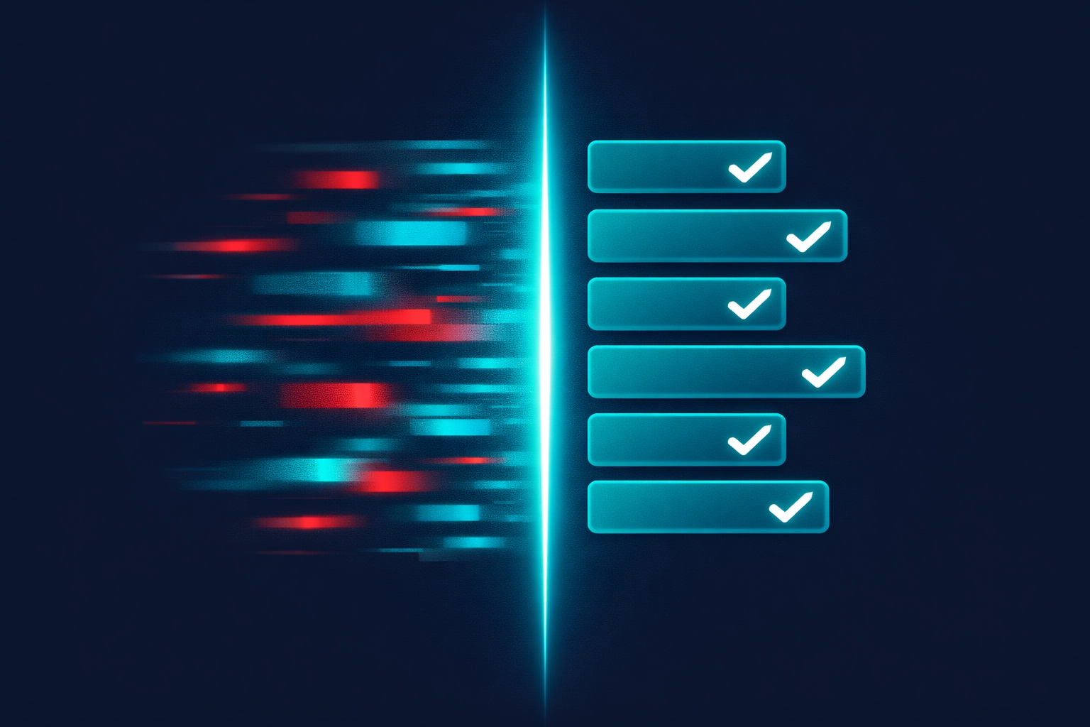 Digital scan correcting AI hallucinations and brand data errors into accurate verified information.