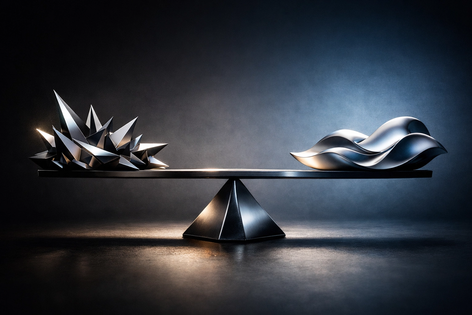 Balanced scale representing risk management and return optimization in portfolios