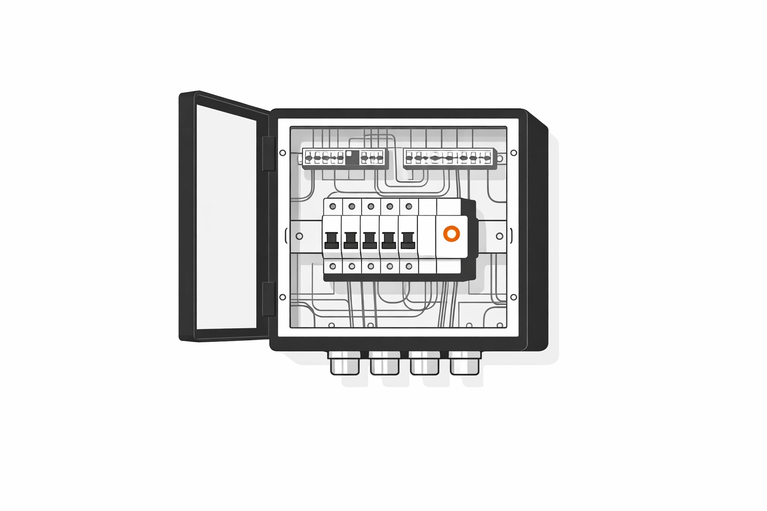 Moderner Elektro-Unterverteiler als Basis für einen positiven E-Befund in Wien.