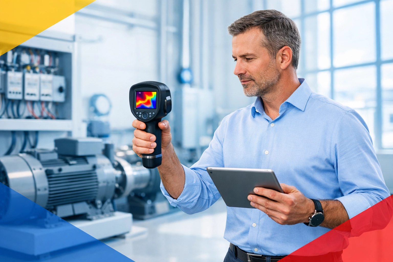 Audit énergétique industriel avec caméra thermique pour identifier gisements d'économies