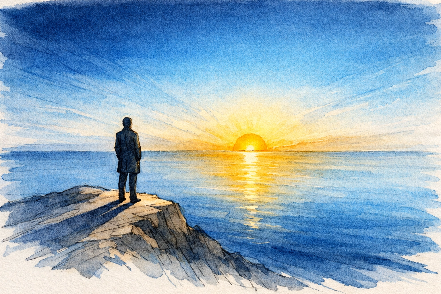 Visionary leader designing professional growth at sunrise by Dr. Layne McDonald - www.laynemcdonald.com