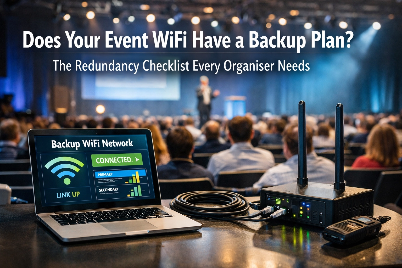 [HERO] Does Your Event WiFi Have a Backup Plan? The Redundancy Checklist Every Organiser Needs