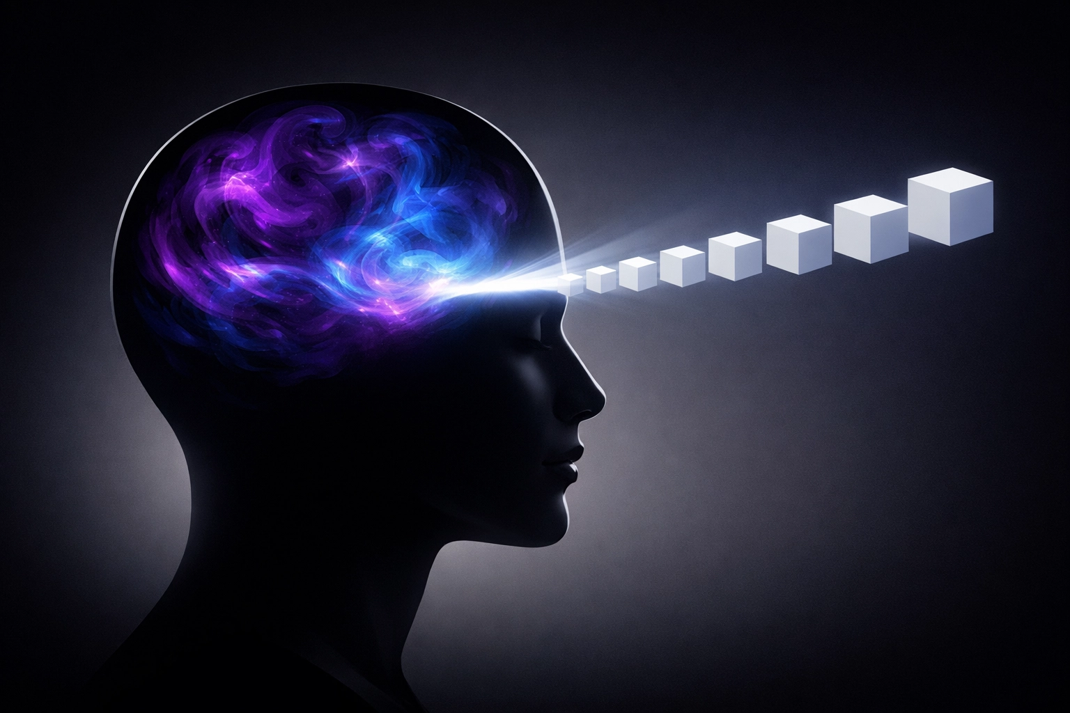 Illustration of a mind translating internal sensory barriers into clear communication for job accommodations.