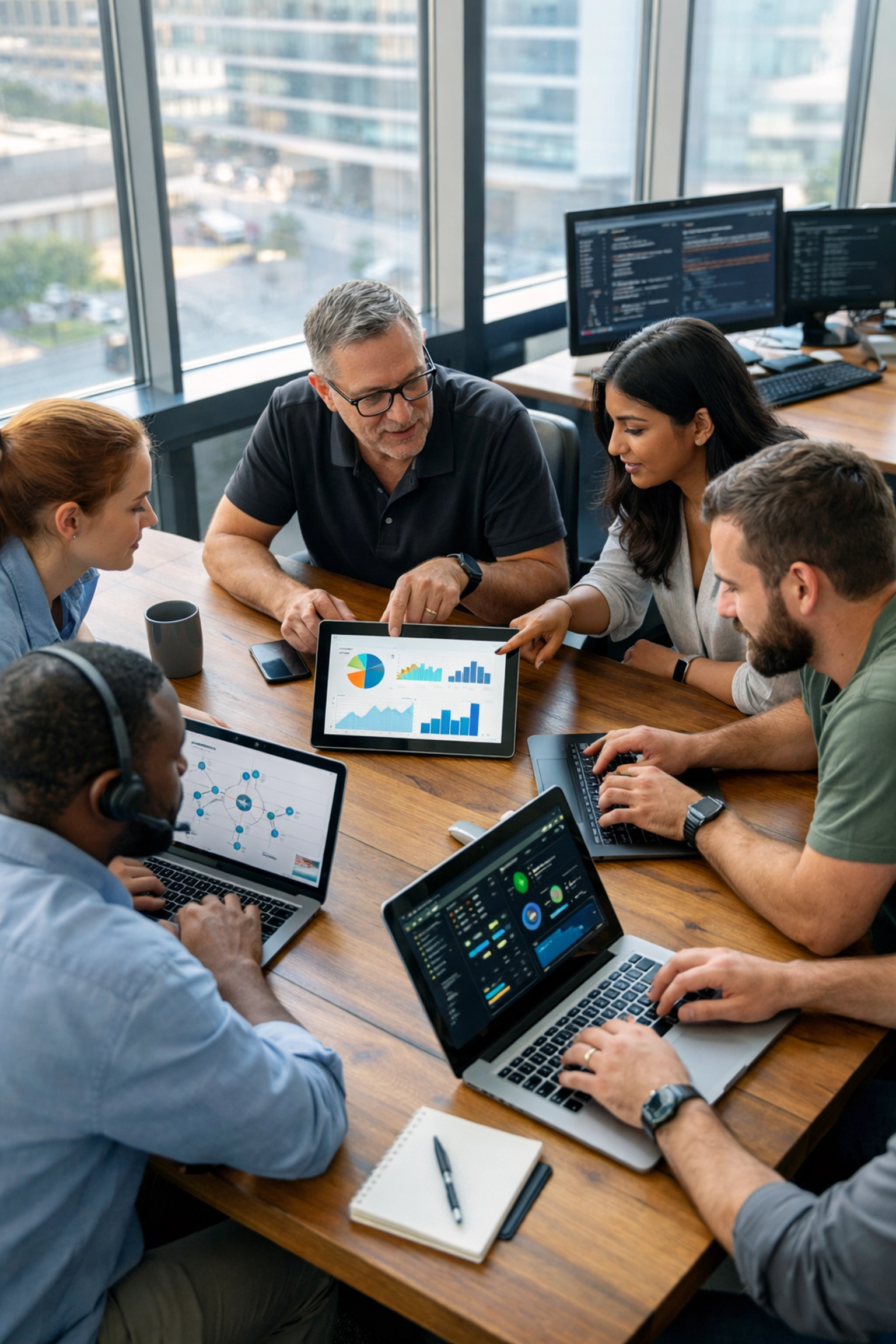 IT operations professionals collaborating on ServiceNow strategy to overcome ITOM bottlenecks.