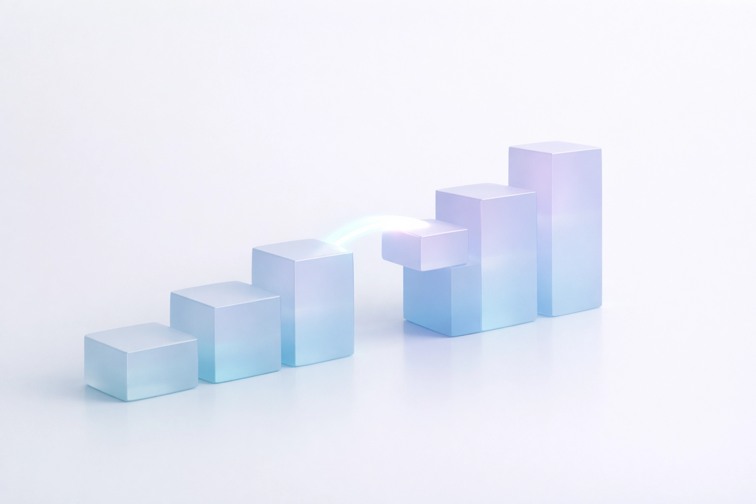 Frosted glass blocks and a light bridge representing ways to bridge the LGBTQ+ executive leadership retention gap.