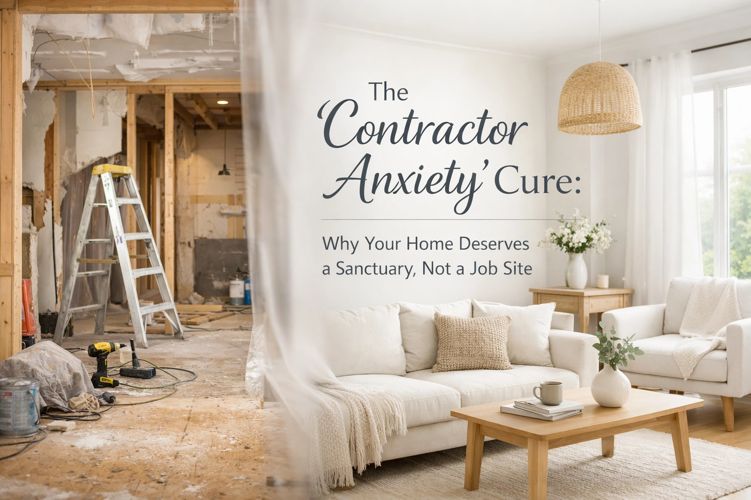 [HERO] The "Contractor Anxiety" Cure: Why Your Home Deserves a Sanctuary, Not a Job Site