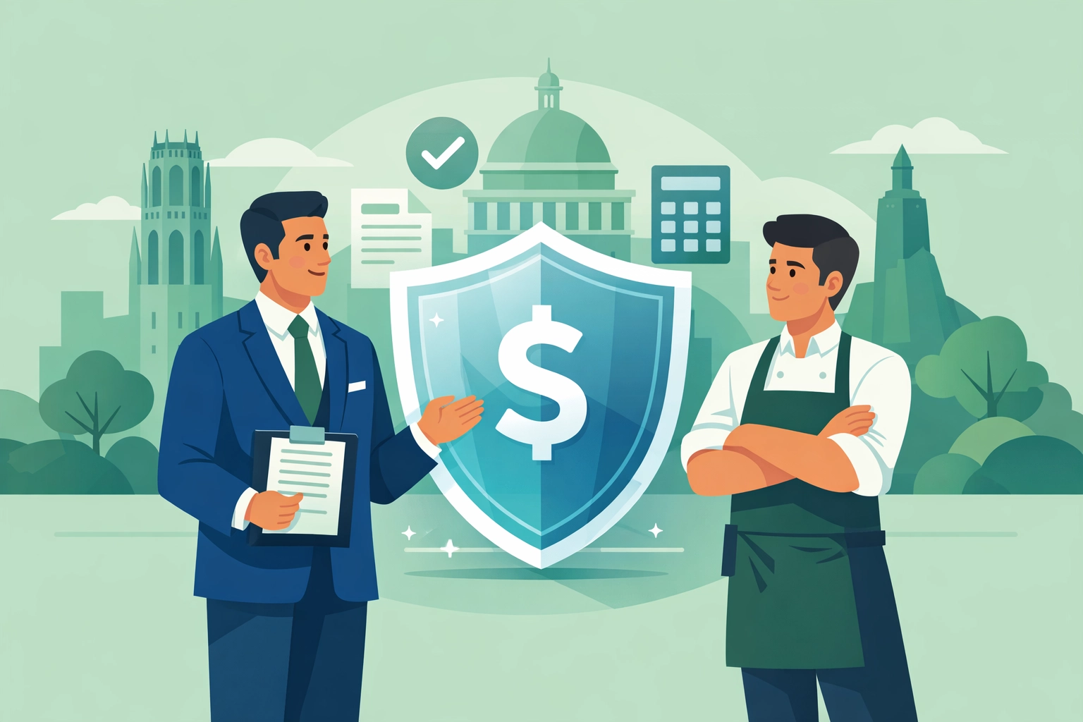 A concierge tax pro assisting a New Haven server to ensure their tax-free tips are filed correctly.