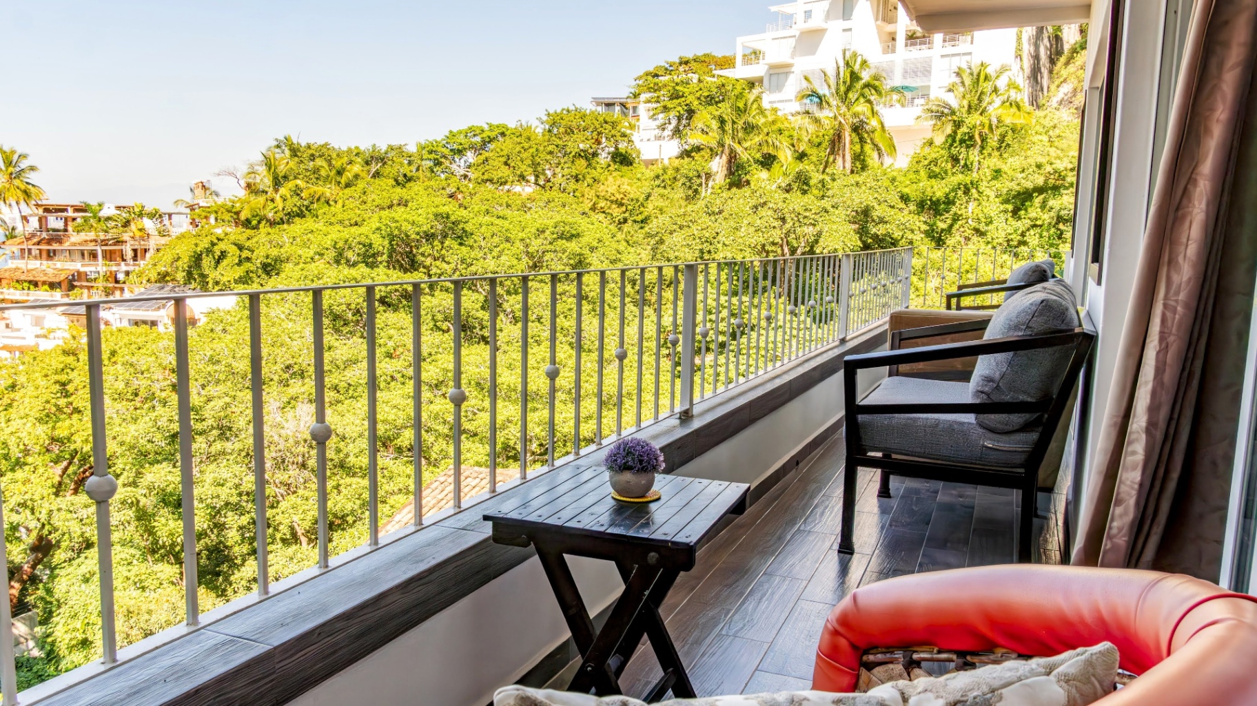 Private balcony of our Puerto Vallarta condo