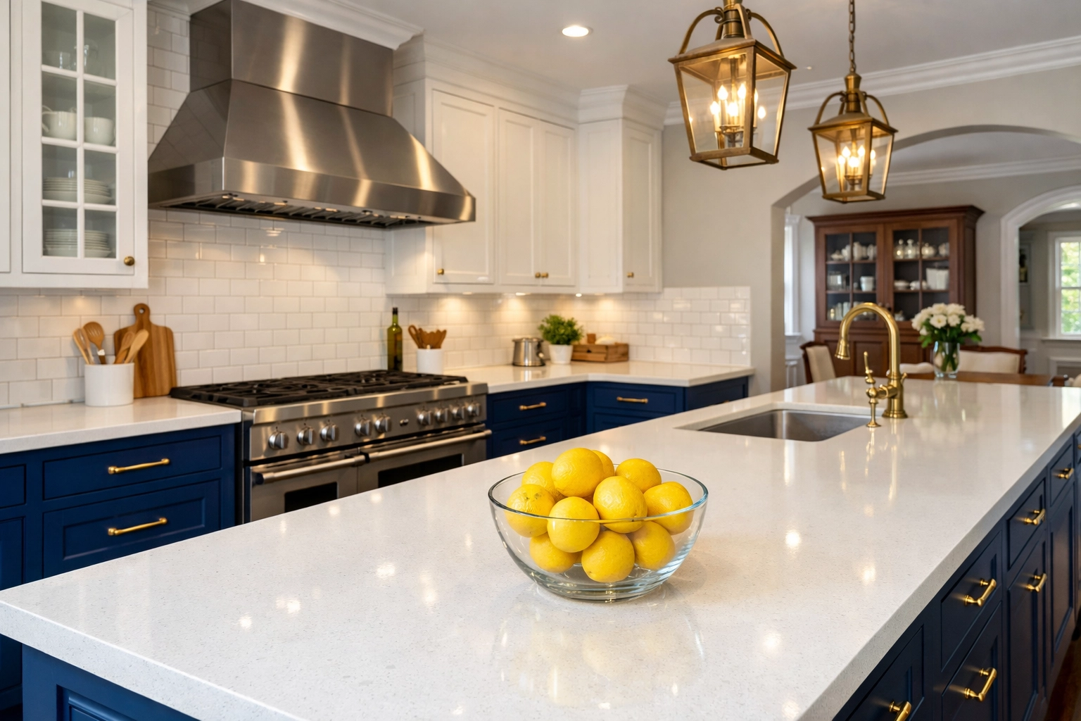 Immaculate kitchen ready for move-in cleaning in a historic Massachusetts residence.