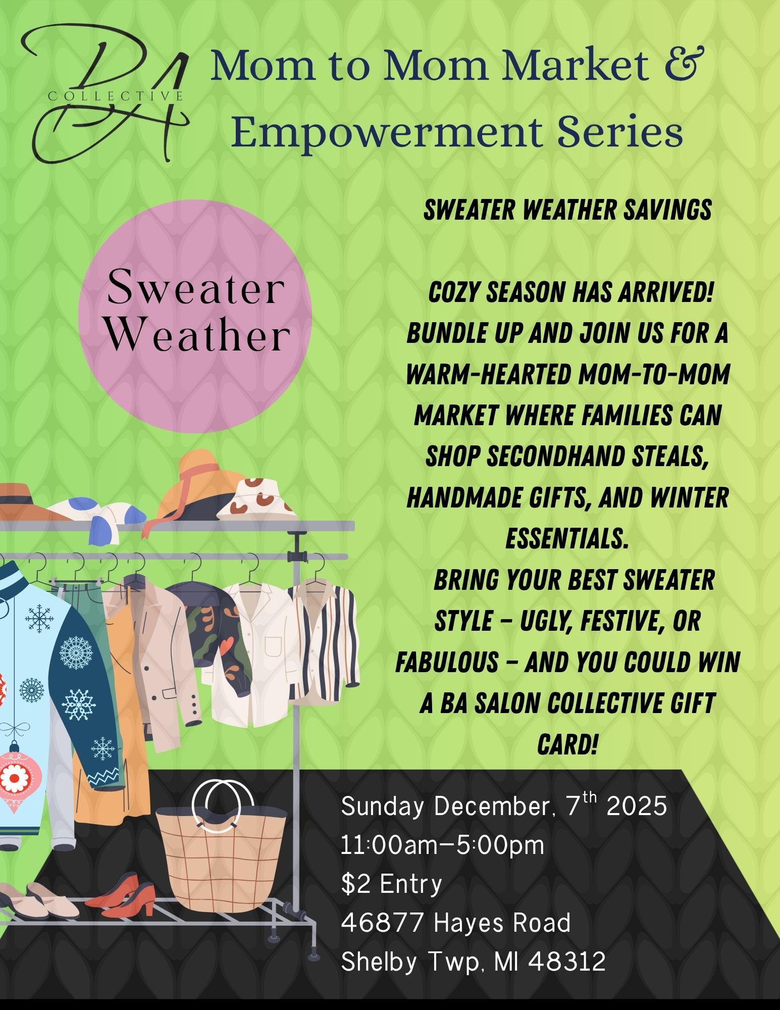 Mom to Mom Market Sweater Weather