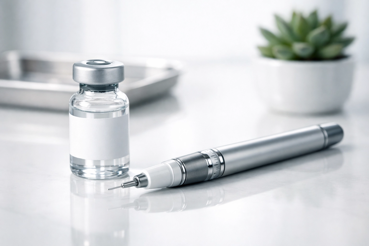 Sleek medical weight loss injection pen and vial for Louisiana patients.