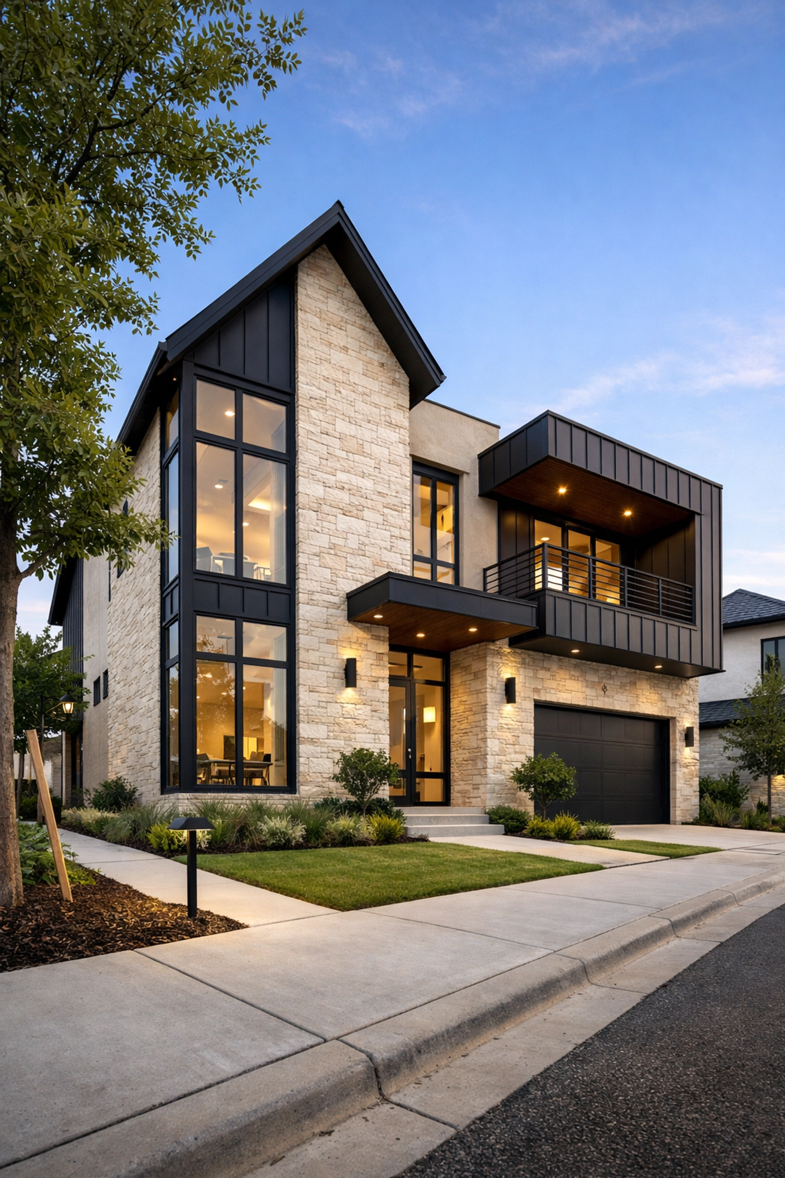 Contemporary urban home design in the Southlake community at Brooks, San Antonio.