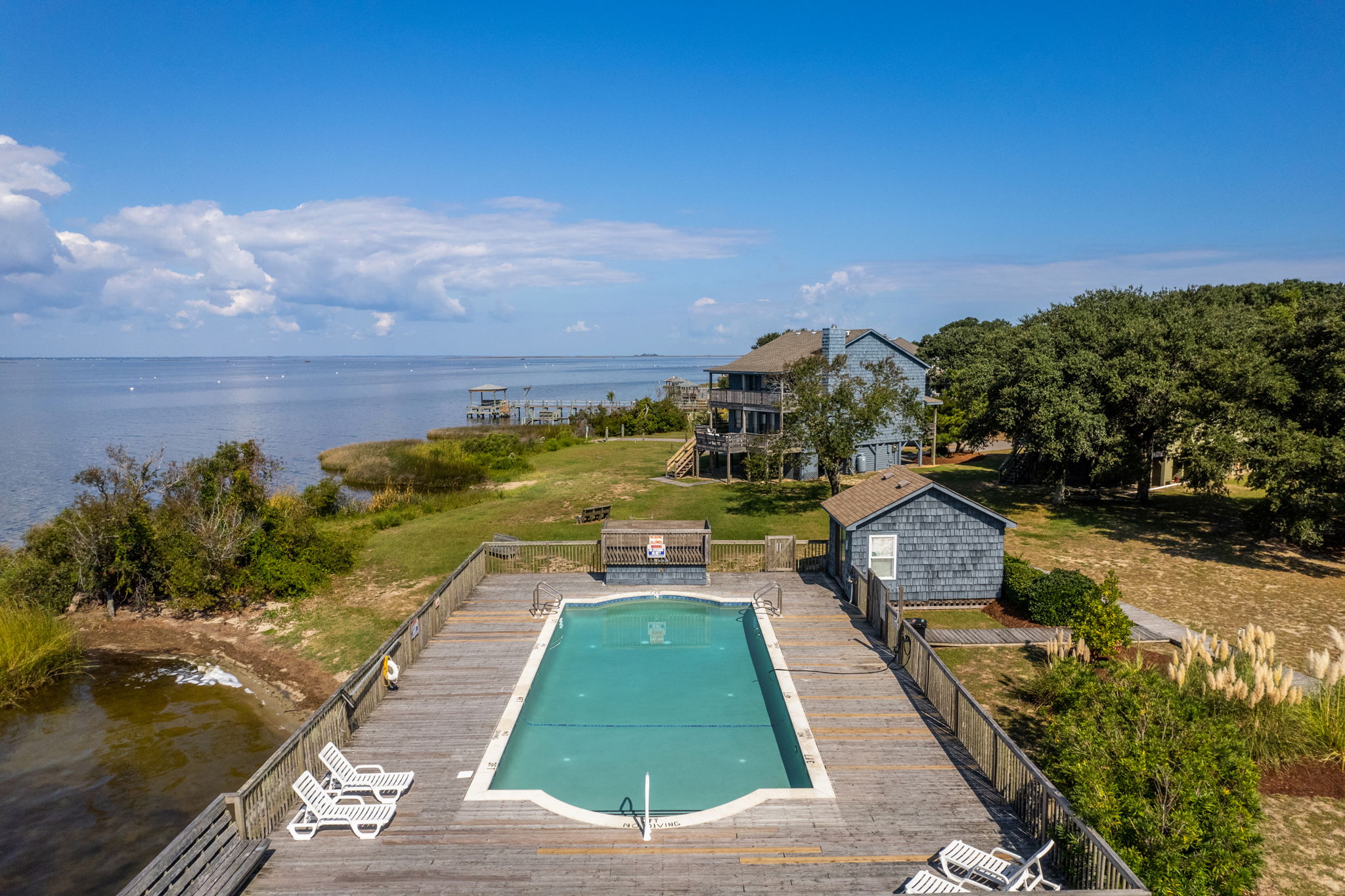 Private waterfront luxury estate Luxury estate with an outdoor pool Private waterfront luxury estate Luxury estate with an outdoor pool