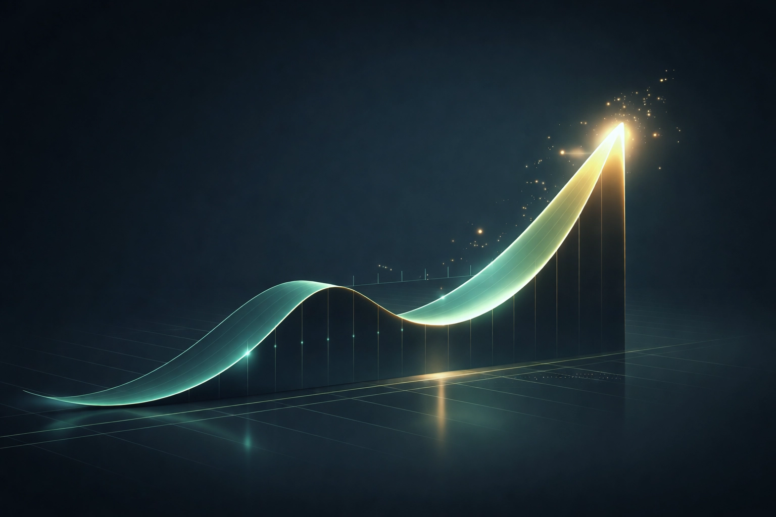 Portfolio performance chart showing improved risk-adjusted returns with 40/30/30 allocation strategy