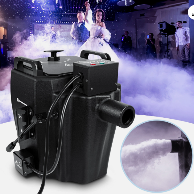 Low-lying fog machine creates a magical cloud effect