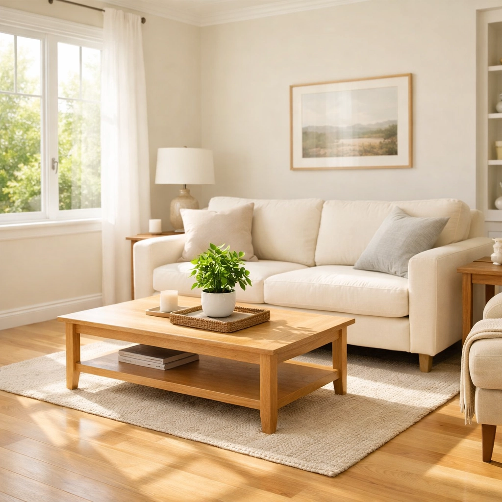 Fully restored home featuring professional fire damage restoration, carpet cleaning, and air duct cleaning.