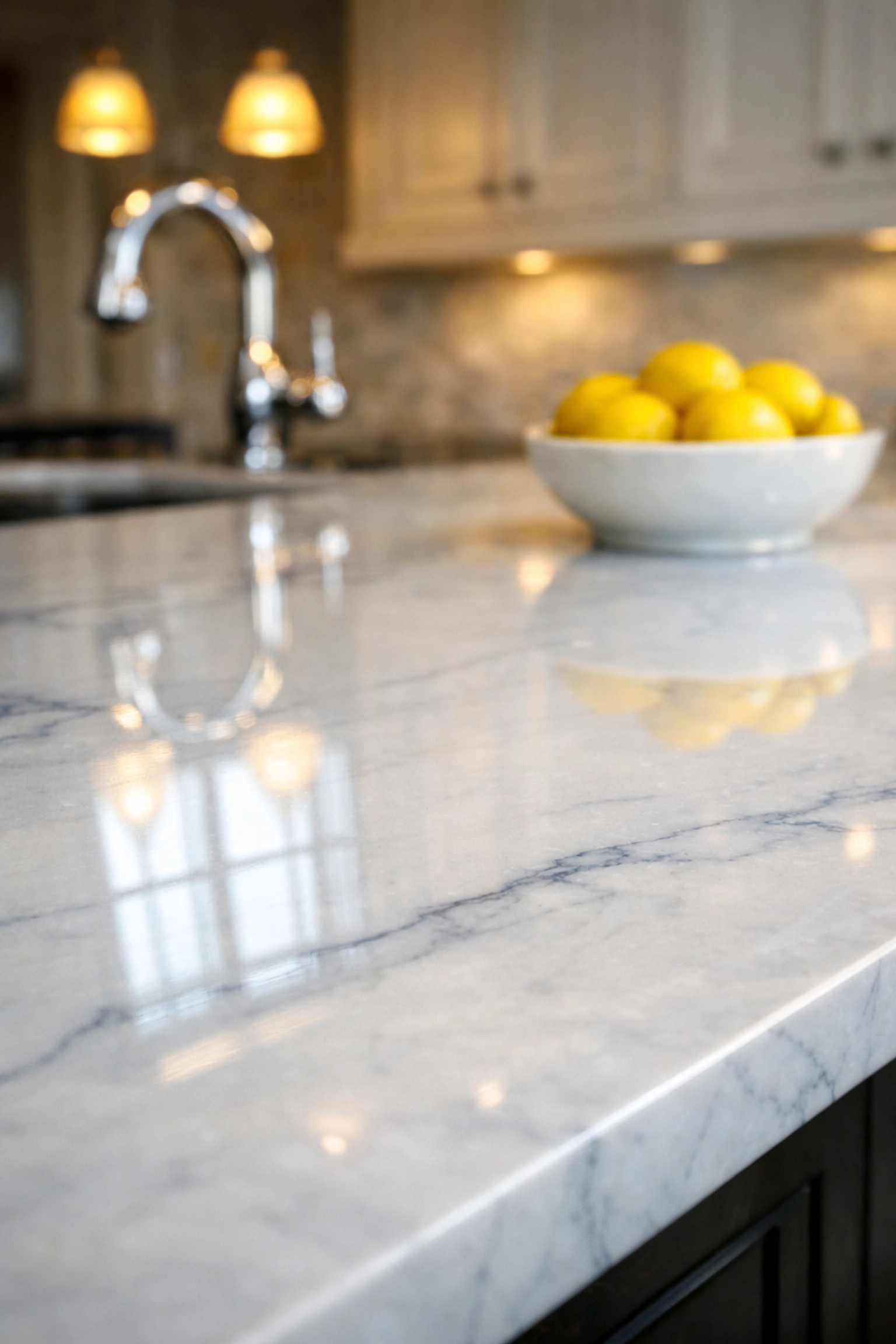 Spotless marble kitchen in Dedham cleaned by expert professional cleaners in Dedham and Westwood MA.