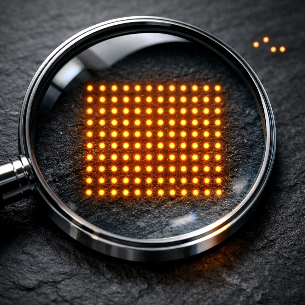 Magnifying glass analyzing sports betting statistics comparing a full NBA season to small sample sizes.