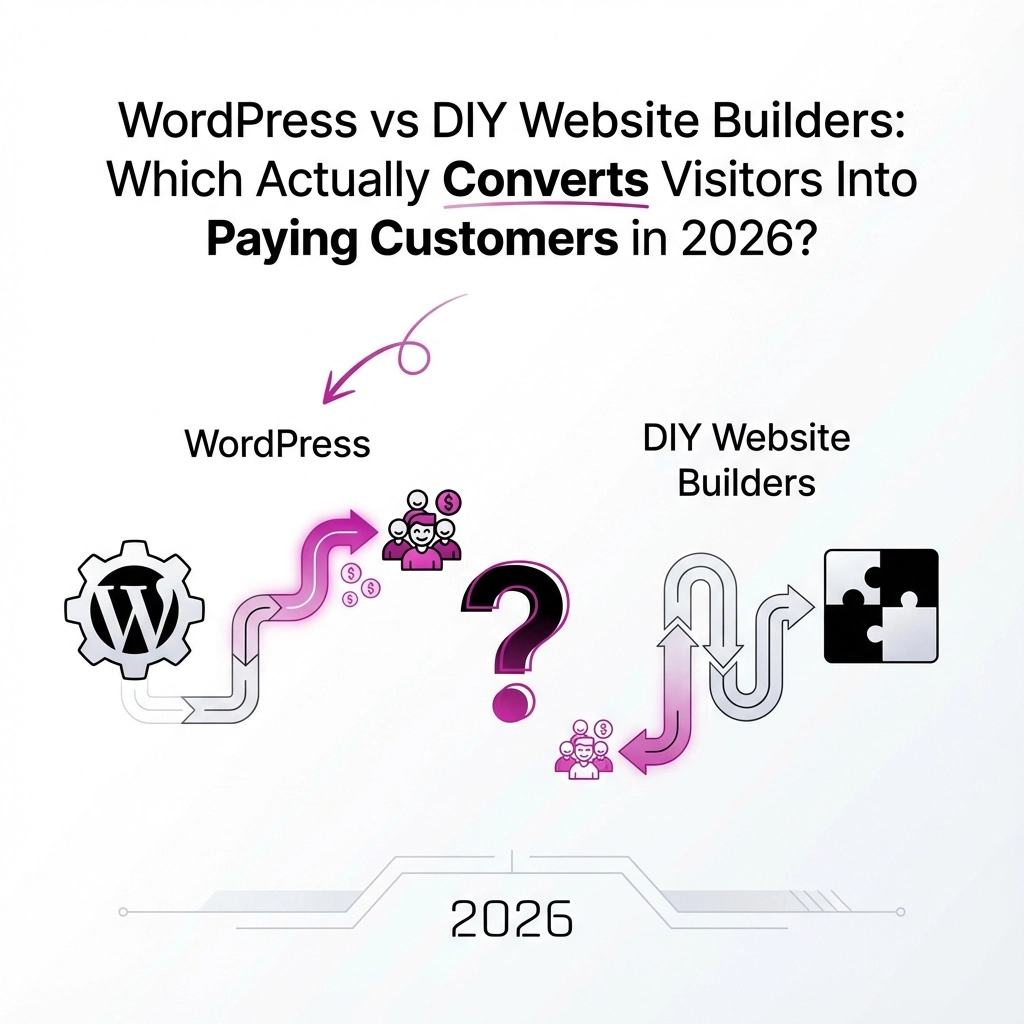 WordPress vs DIY Website Builders: Which Actually Converts Visitors Into Paying Customers in 2026?