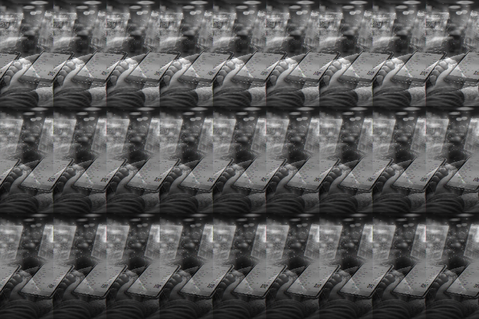 Small business owner holding a smartphone with a digital receipt turning into an NFT, showcasing blockchain verification.