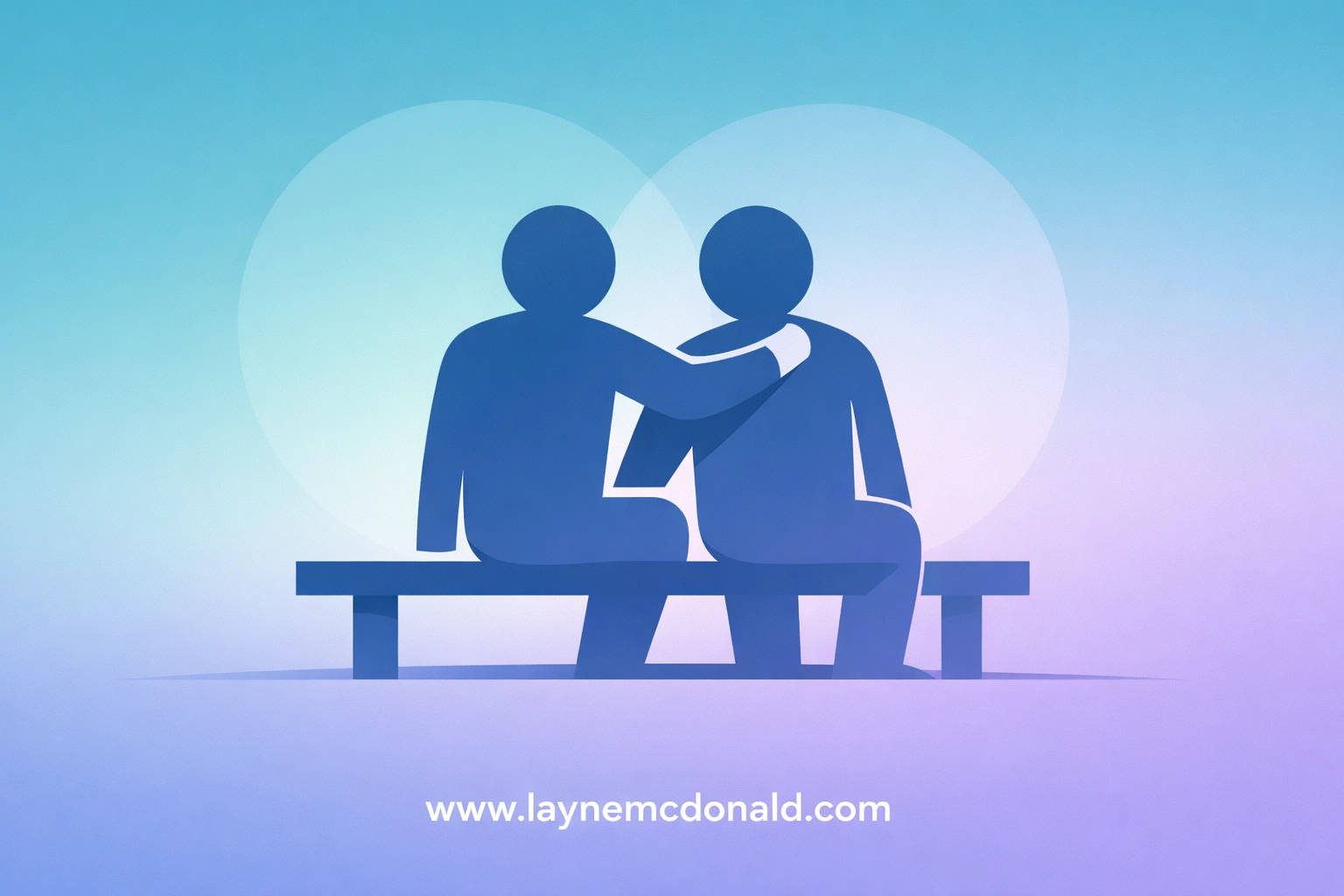 Two friends in supportive moment depicting Christian brotherhood and accountability