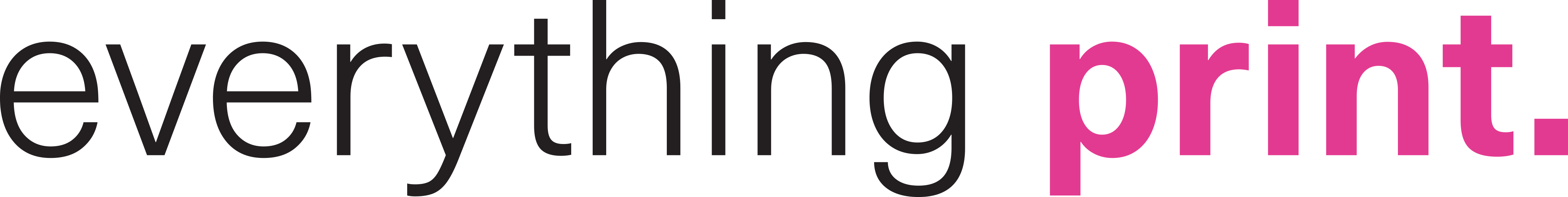 everything print. logo