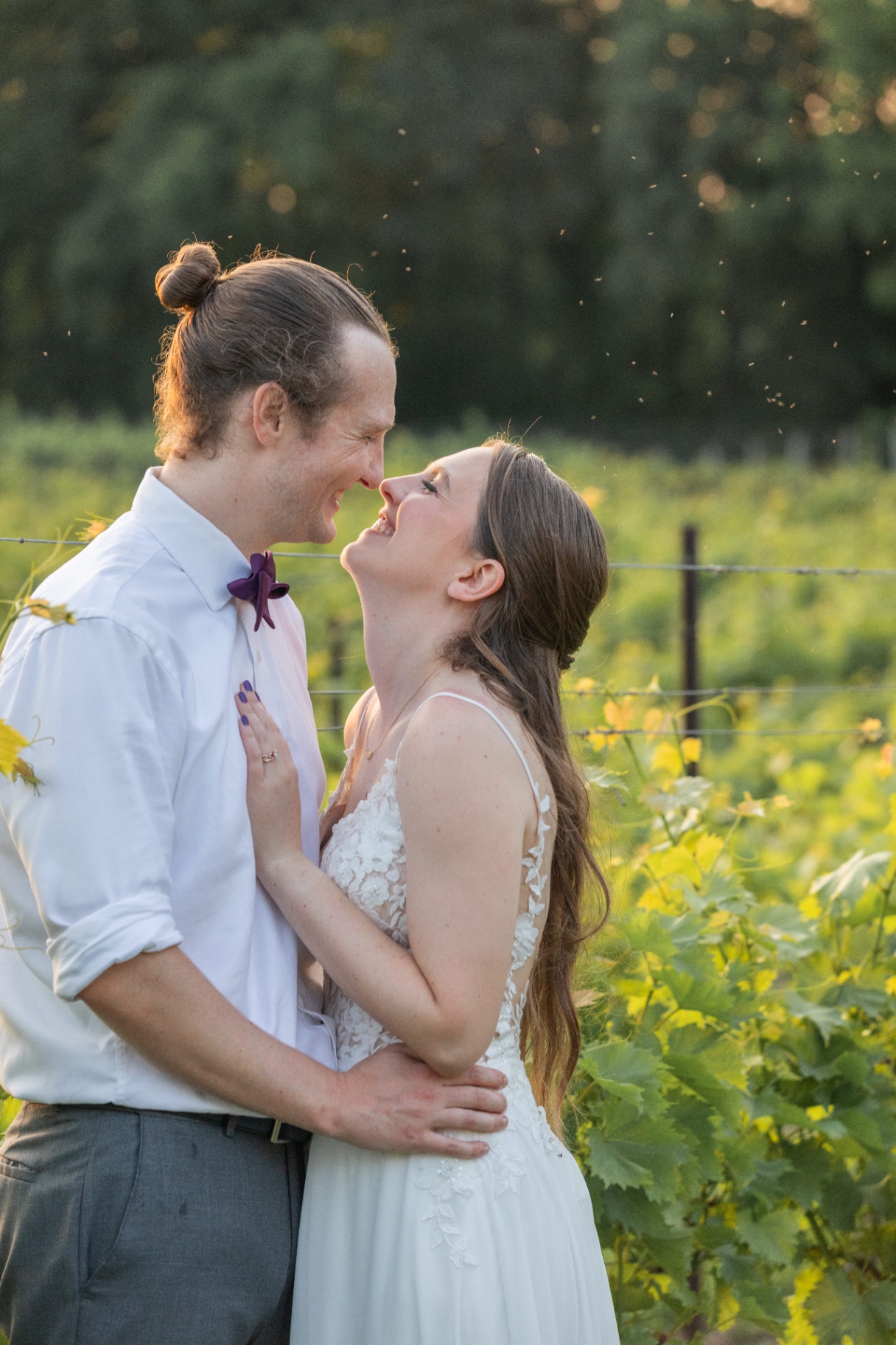 Tresa and Michael at their Monterre Vineyards wedding