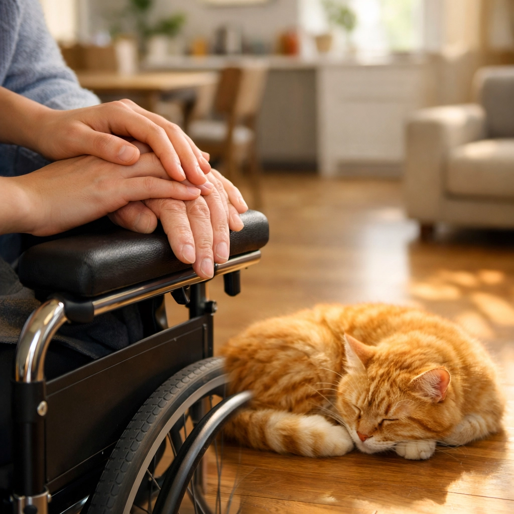 Accessible Missouri home interior with wide walkways for a wheelchair, creating a stress-free living space.