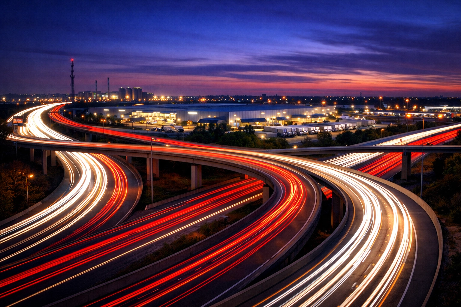 High-speed freight transit symbolizing efficient third party logistics providers and scalable infrastructure.