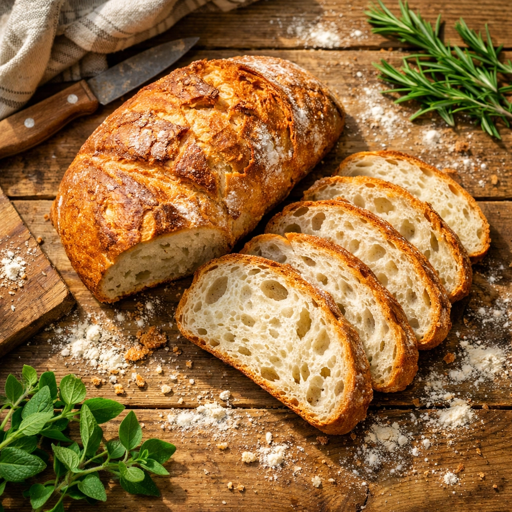 Artisan gluten free bread with soft, airy texture from Northwest Arkansas bakery