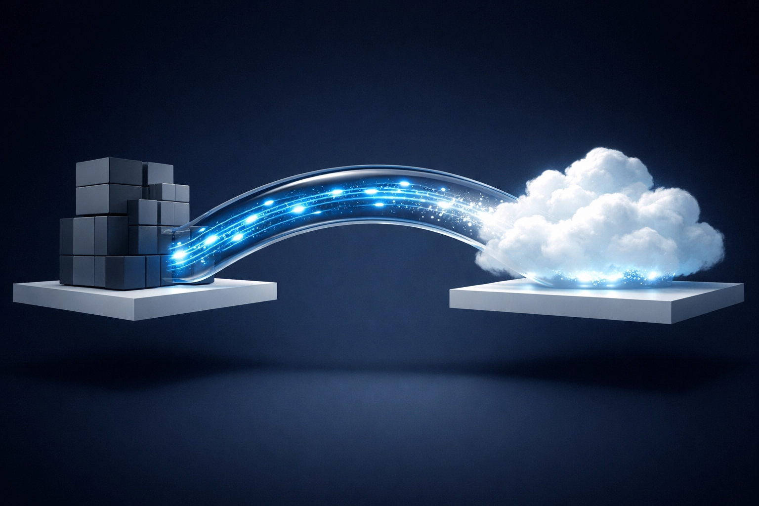 Digital conduit bridging the gap between legacy data infrastructure and cloud-powered AI automation.