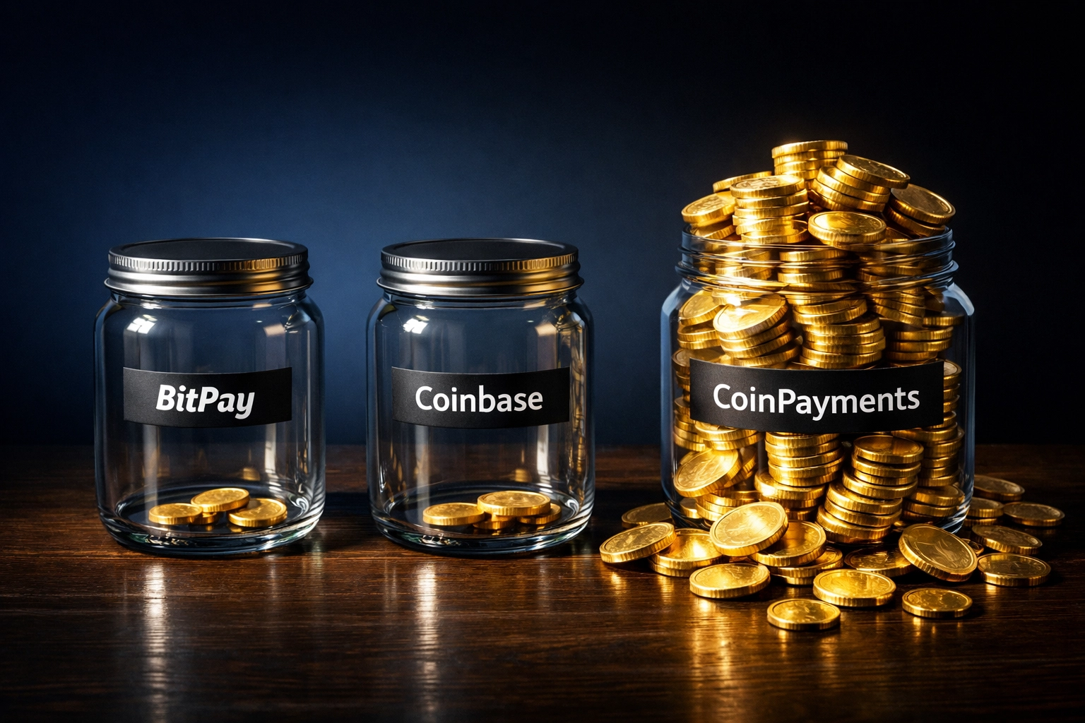 Crypto payment processor fee comparison showing Larecoin's significant cost savings over competitors
