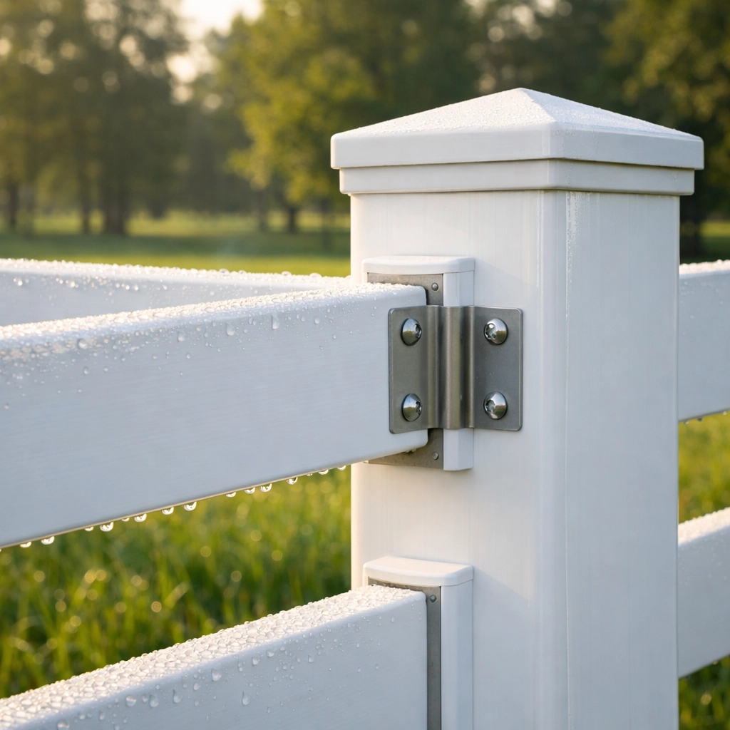 White board horse fencing on well-maintained Davidson equestrian property