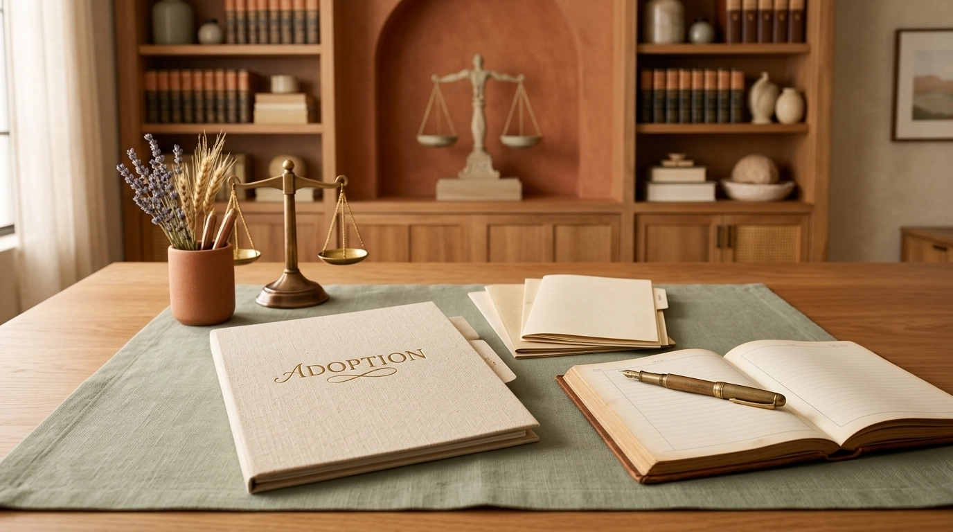 Adult adoption Virginia legal folder