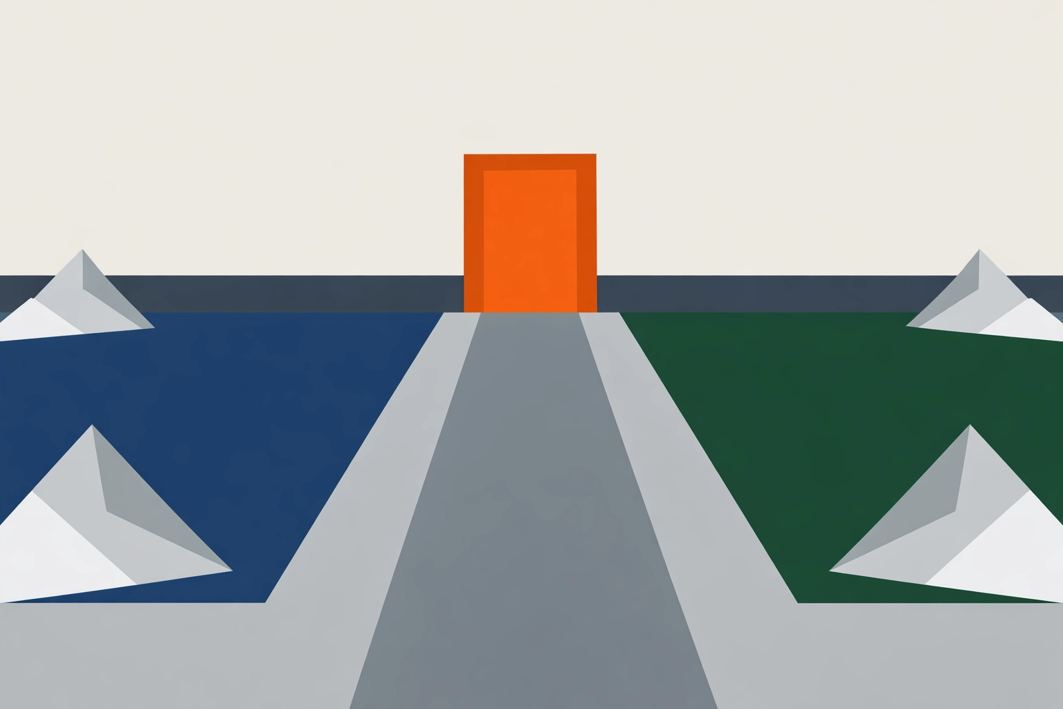 A safe, cleared building entrance walkway showing professional snow removal and slip protection.