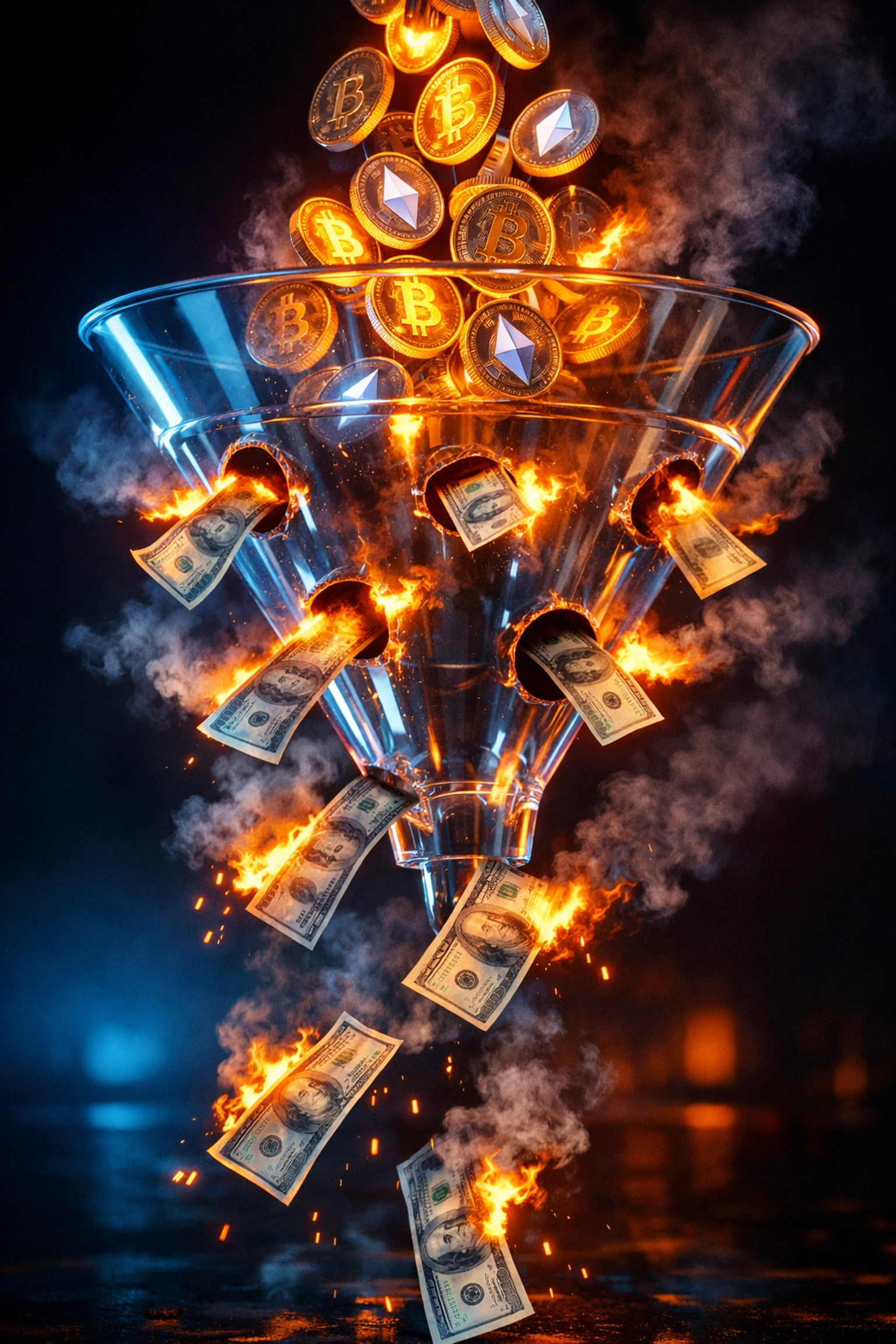 Cryptocurrency payments losing money through compounded POS processing fees