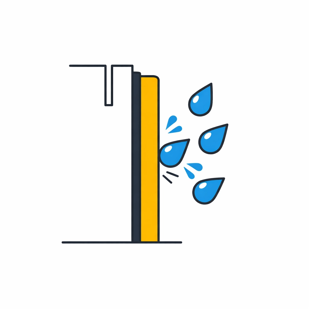 High-quality weatherstripping on a door frame protecting a Vancouver home from moisture.