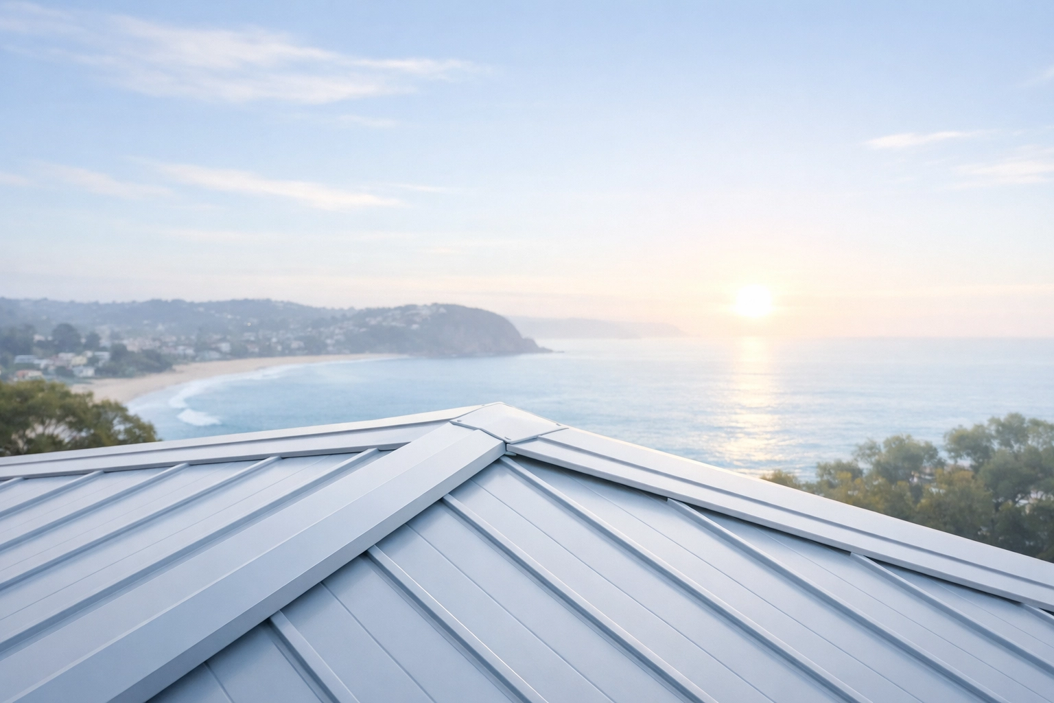 Finished metal roofing project on the Northern Beaches showcasing professional Sydney roofing.
