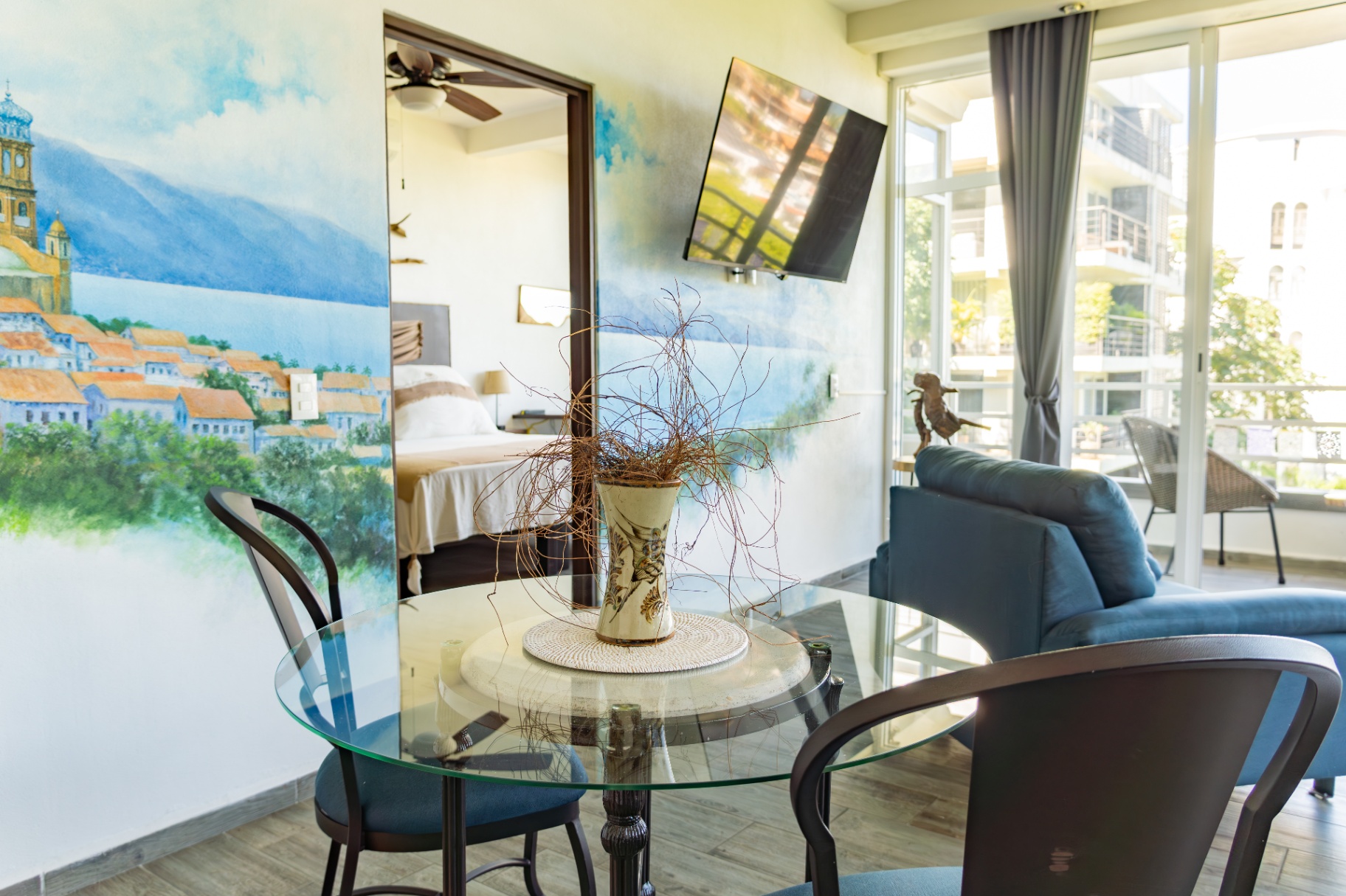 Modern condo living room