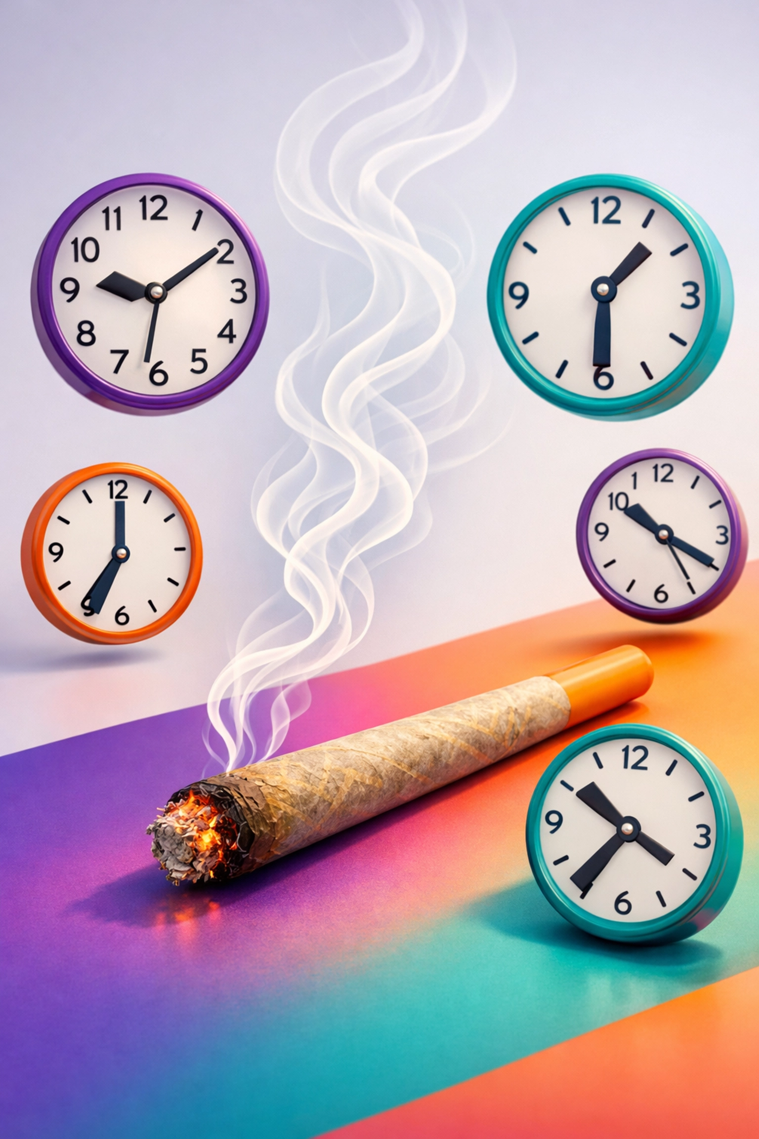 THCa pre roll with smoke showing fast-acting effects within minutes