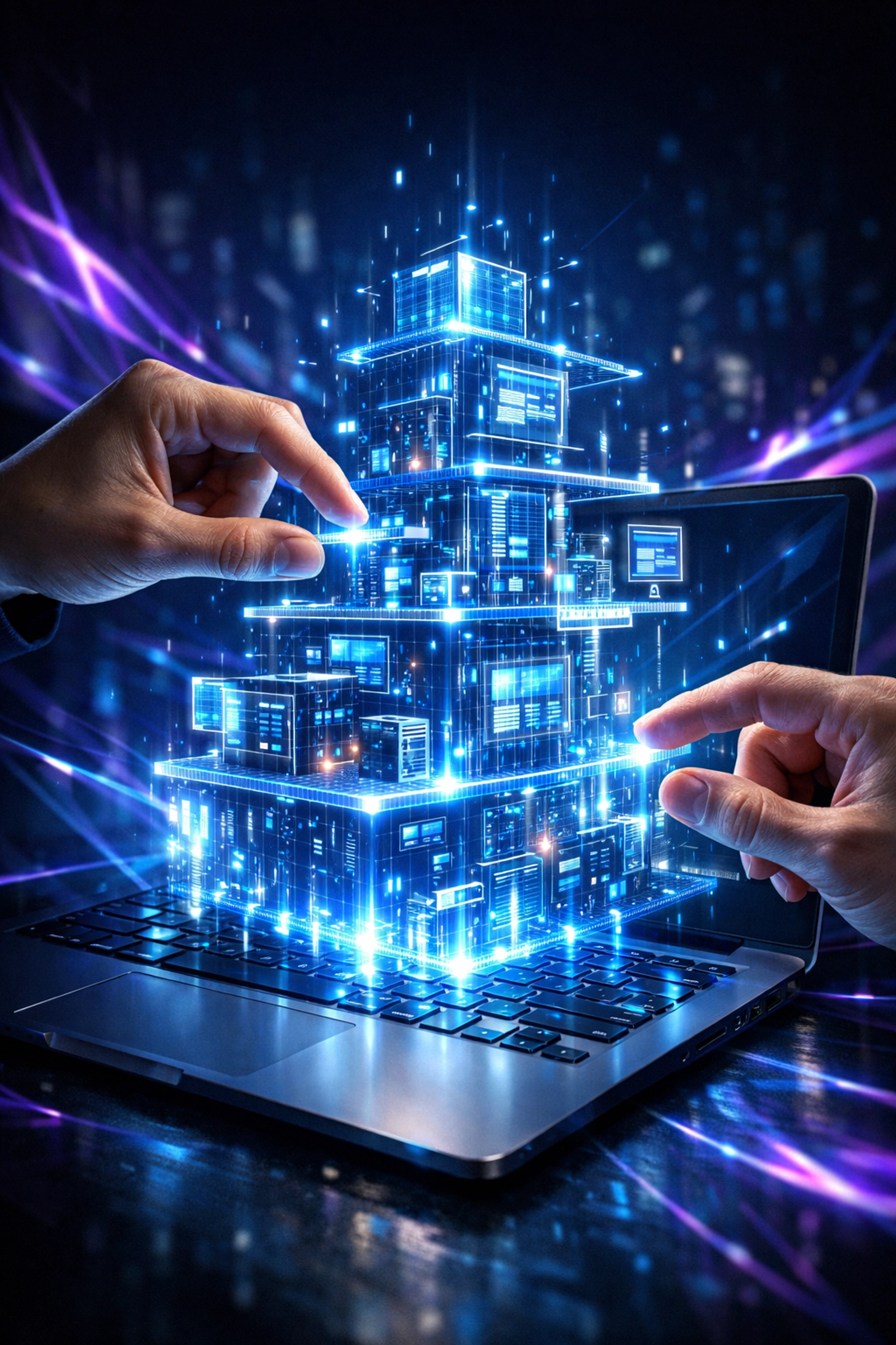 Developing a custom business application interface using the flexible Zoho Creator portal platform.