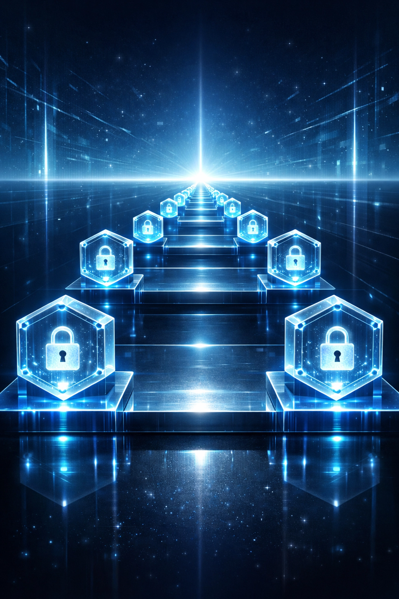 Secure digital audit trail illustrating immutable records for HIPAA compliance and SOC2 governance.