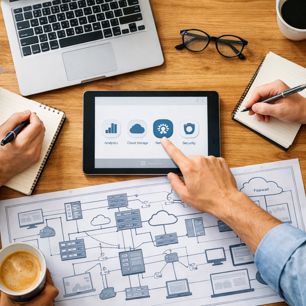 Collaborative team planning a ServiceNow Xanadu implementation for digital transformation.